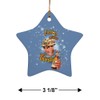 Retro Fishing Makes Me Thirsty Star-Shaped Porcelain Holiday Christmas Tree