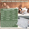 116791 Bed Frame Mounting Plates Bed Frame Brackets Replacement Fit