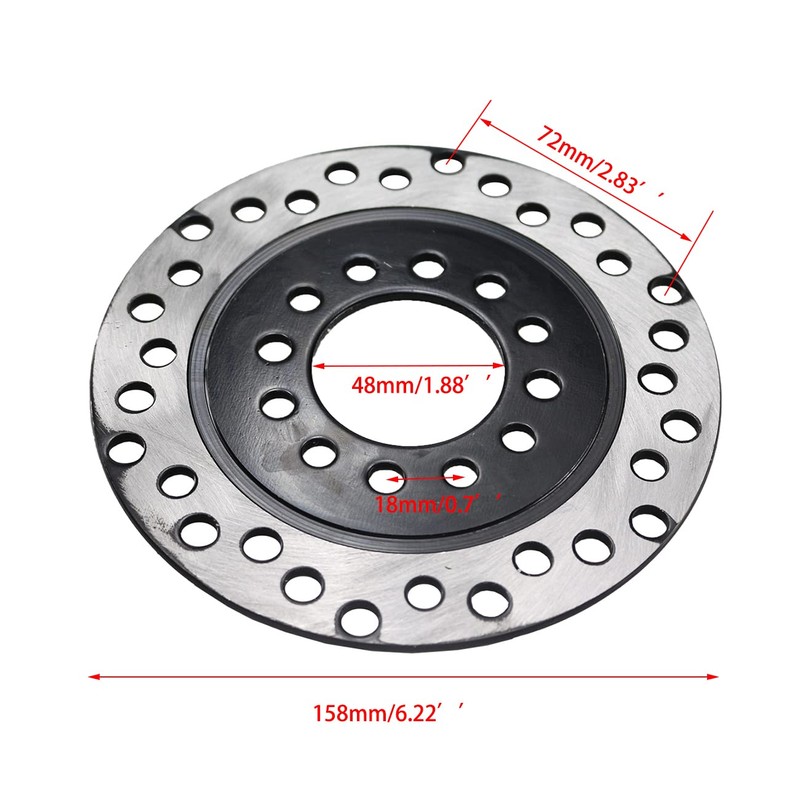 PRO BAT Rear Brake Master Cylinder Caliper Assembly+Brake Disk Rotor+Brake