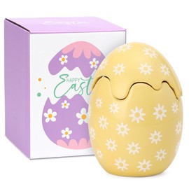 Easter Eggs Candle, Lemon Scented Candle, Easter Decorations, Easter Gifts for Women,Yellow,8.5oz
