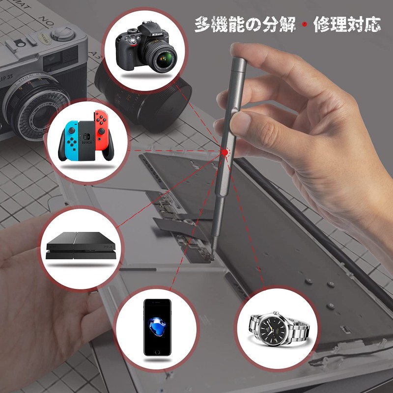 Precision Screwdriver Set, Special Screwdriver with Magnet, Torx, Negative, Triangle,