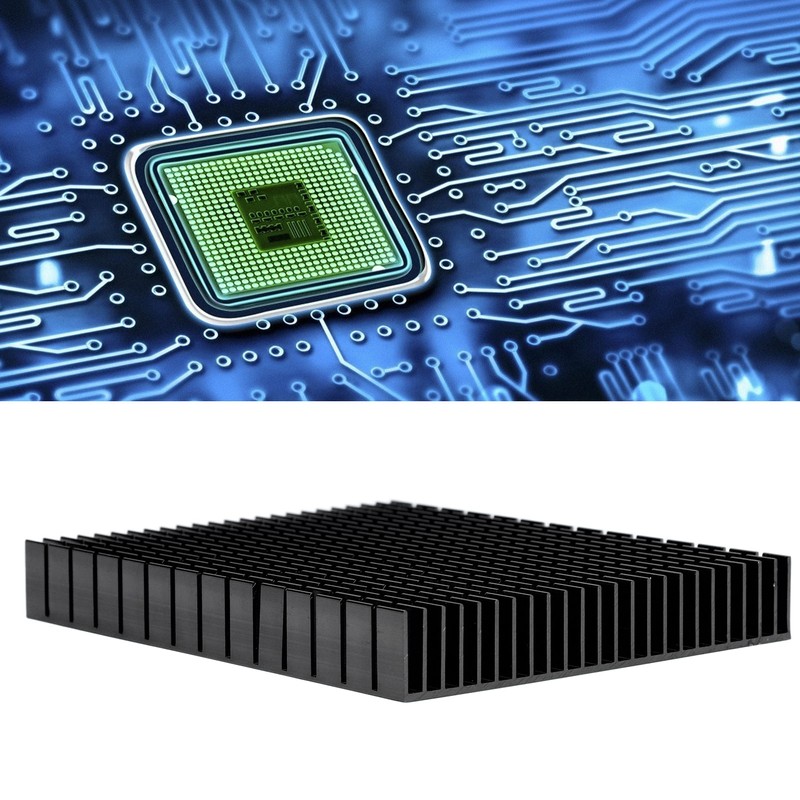 Heat Sink Aluminium Cooler Cooling Heatsink Radiator 150x120x20mm for CPU