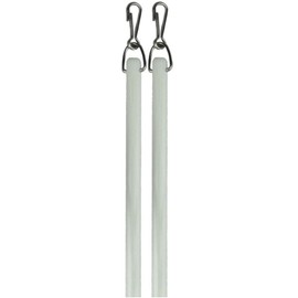 IF&D - Fabrics and Drapes - 48 inch (4 Foot) - 2 pack - White Fiberglass Drapery Curtain Pull Wands - Style #0229