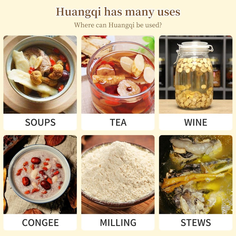 Wanhua Hall Astragalus Root Slices Tea Huang Qi 黄芪 Premium