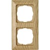 Kopp Milano 306630080 Cover Frame for 2 Sockets for Vertical