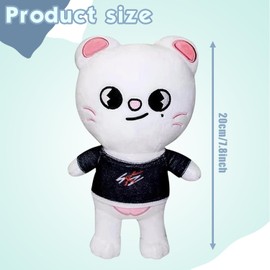 WELLXUNK Stray Kids Plush Toy Stray Kids Fan Christmas Birthday (B)