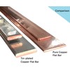 TEN-HIGH Copper Bus bar Flat 5mmx50mm, Copper Flat bar Stock