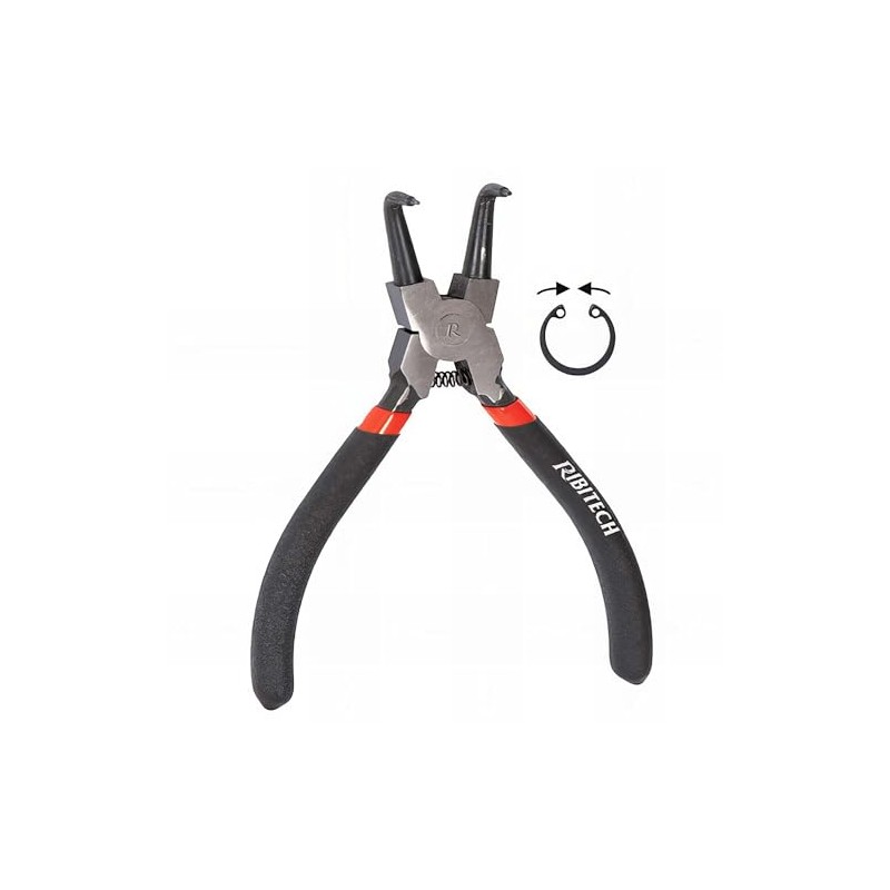 Ribimex PR2PCIC160SU Internal Ring Pliers with Curved Needle Nose Pliers