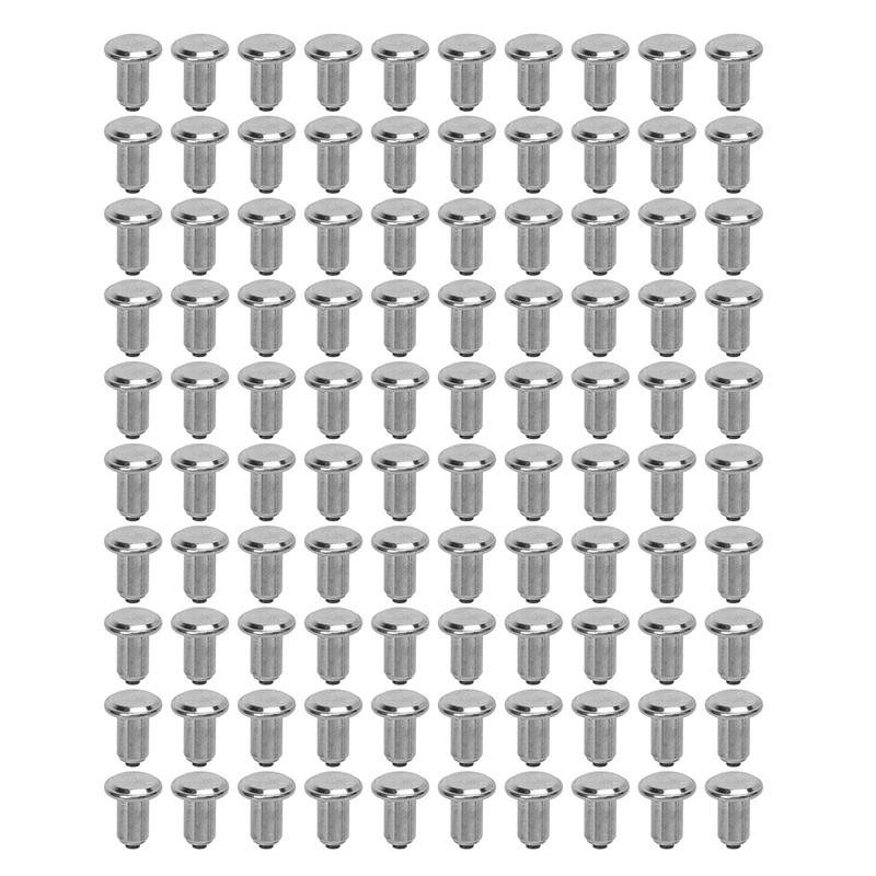 100PCS Tire Studs Silver Universal Wear Resistant Anti Slip Tire