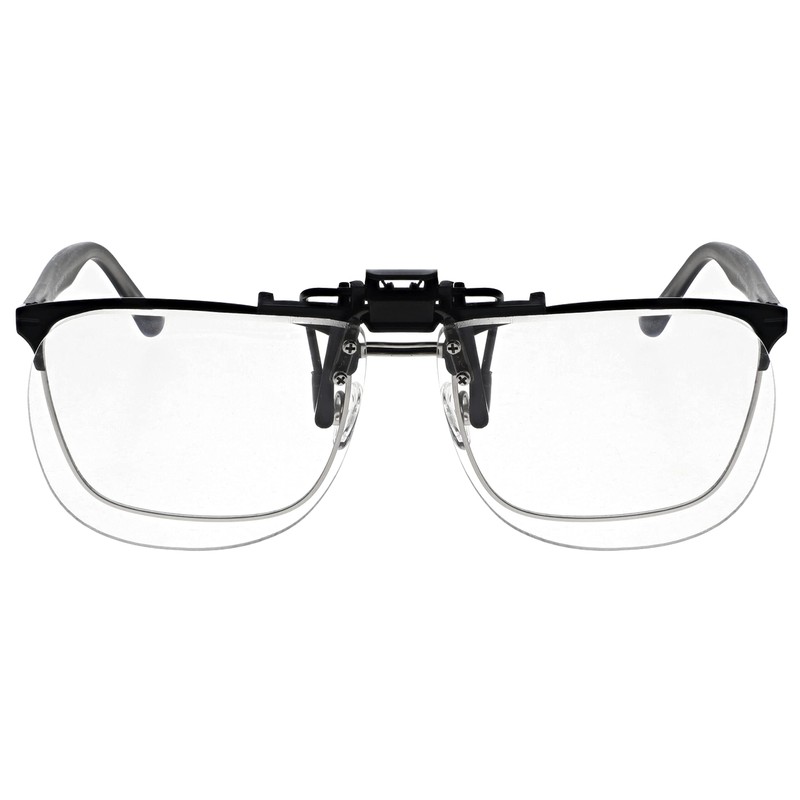Large Clear Magnifying Clip-Ons (+4.0 Diopter)