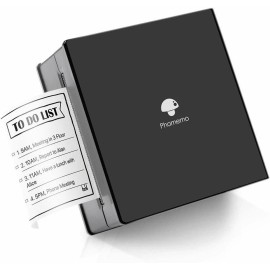 Phomemo PAPERANG Phomemo Mini Instant Portable Bluetooth Thermal Printer Pocket Sticker - Black Piano