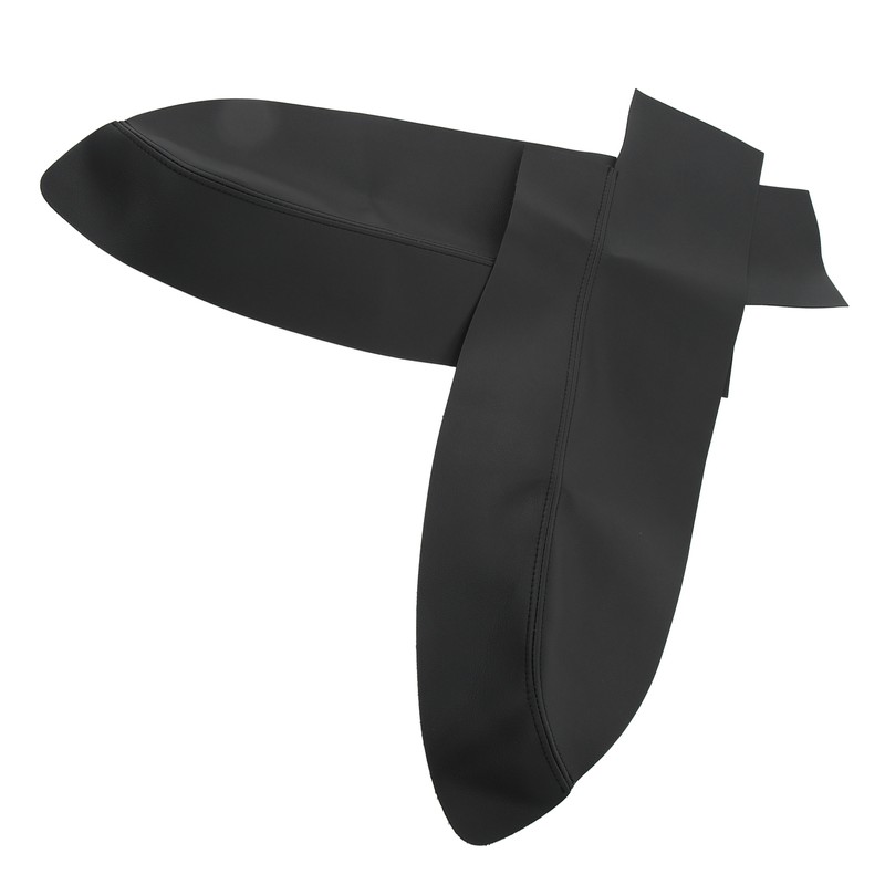 1 Pair Front Door Panel Armrest Cover Microfiber Leather Car