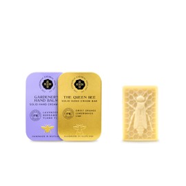 Moisturising Solid Hand Cream Bars | For Dry & Sensitive Hands | Gardeners & Queen Bee Scent | Natural Hand Cream | No Sticky Residue | Luxury Gift | Cruelty Free | Edinburgh Skincare Company