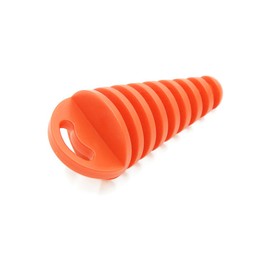 sourcing map Orange Motorcycle Exhaust Tube Pipe Plug Muffler Rubber Protector