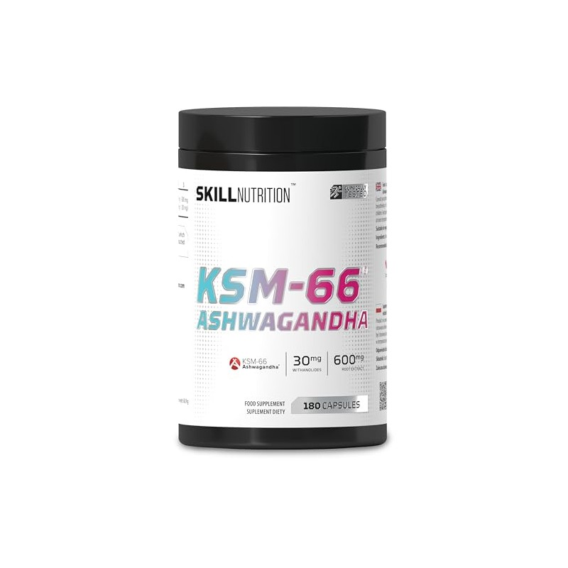 Skill Nutrition KSM-66 Ashwagandha - 180 Vegan caps