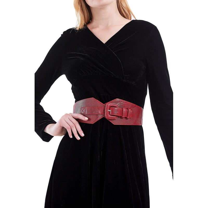 TeeYee Women's Elastic Belt Wide Waist Belt Adjustable Stretchy Medieval