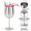 Stainless Steel Stem Wine Glasses Durable 304 Stainless Steel Wine