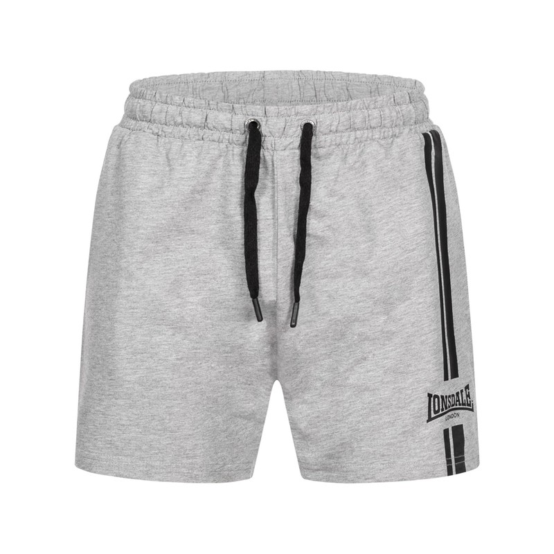 Lonsdale ARDCHARNICH Men's Shorts Regular Fit, Marl Grey/Black, XXL
