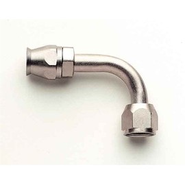 Aeroquip FCE1734 Nickel-Plated Steel -08AN A/C 90-Degree Female O-Ring Pilot