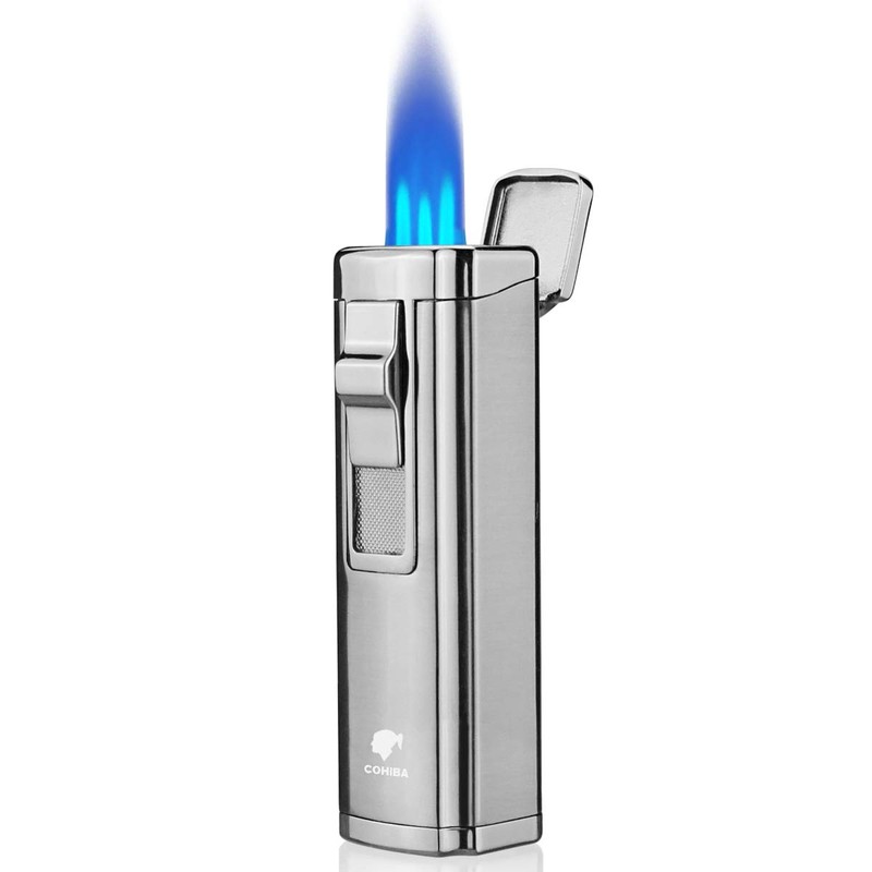 Cigar Cutter and Lighter Set 3 Torch Jet Flame with