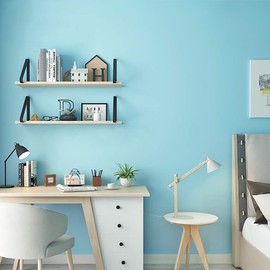 118"x17.7" Teal Peel and Stick Wallpaper Solid Color Teal Wallpaper Solid Color Teal Contact Paper Self-Adhesive Removable Wallpaper for Wall Covering Furniture Cabinet Countertop Vinyl Roll