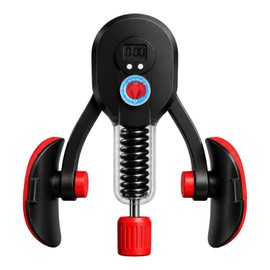 Thigh Exerciser & Pelvic Floor Trainer, 190 LB Adjustable Inner Thigh Workout Equipment with LED Counter & Resistance Display for Women & Men, Home Fitness for Glutes, Legs & ARMS（Black）