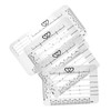 VILLFUL 4pcs Envelope Stencil Templates for Letter Addressing Flexible Writing