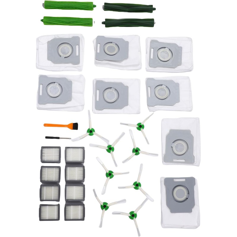 WALFRONT Piezas de Repuesto para Aspiradora Robot, Kit de Goma