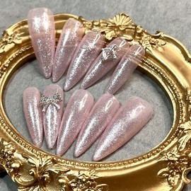 Temperature change glitter that can be combined with angel parts - Stiletto / Angel 파츠 조합가능한 온도변화 글리터 - 스틸레토