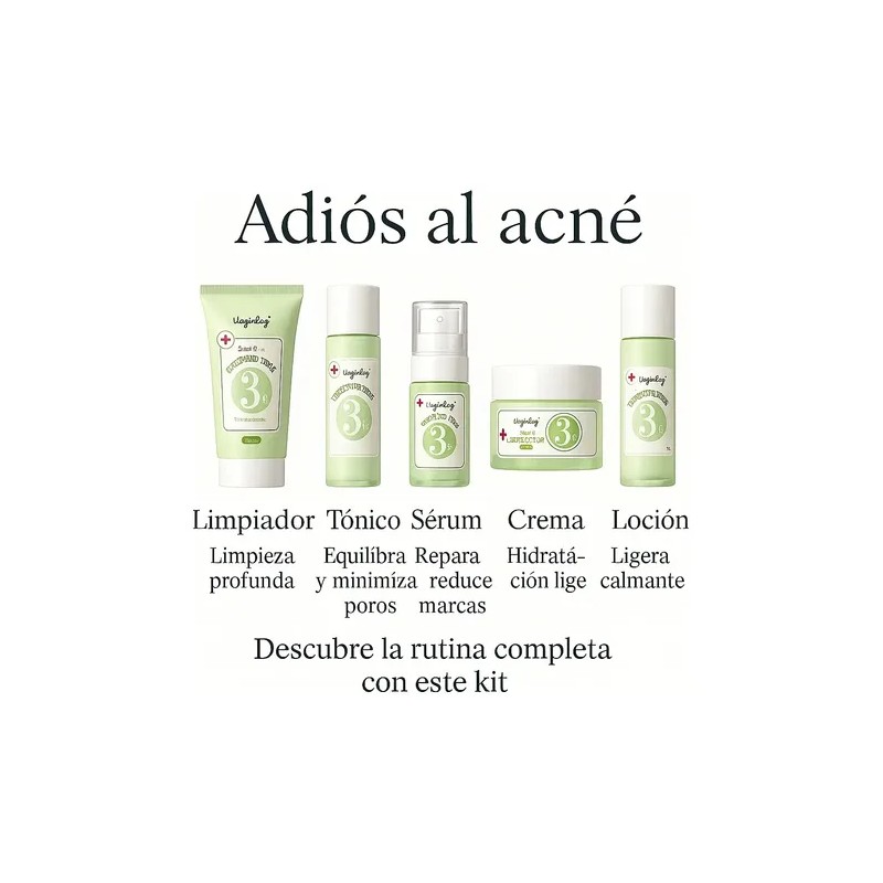 Kit Skincare Antiacné Vogirlog 5 Pasos Control Grasa