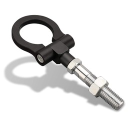 MG Pro-industry Front & Rear Bumper Screw on Tow Hook Kit Heavy Duty for Hyundai Veloster 2012-2017 (Black)