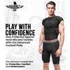 Exxact Sports Elite 6-Pad Adult Padded Football Shirt with Chest,