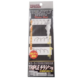 カツイチ(KATSUICHI) リアユ トリプルチラシ フック M 釣り針