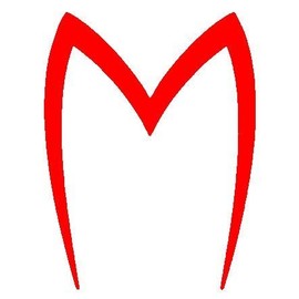 SPEED RACER 80'S CARTOON MACH 5 LOGO VINYL STICKERS SYMBOL 5.5" DECORATIVE DIE CUT DECAL FOR CARS TABLETS LAPTOPS SKATEBOARD - RED