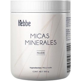 HEBBE - Mica Mineral Nude 100g | Ingrediente Premium para Cosméticos DIY | Contenido de 100g