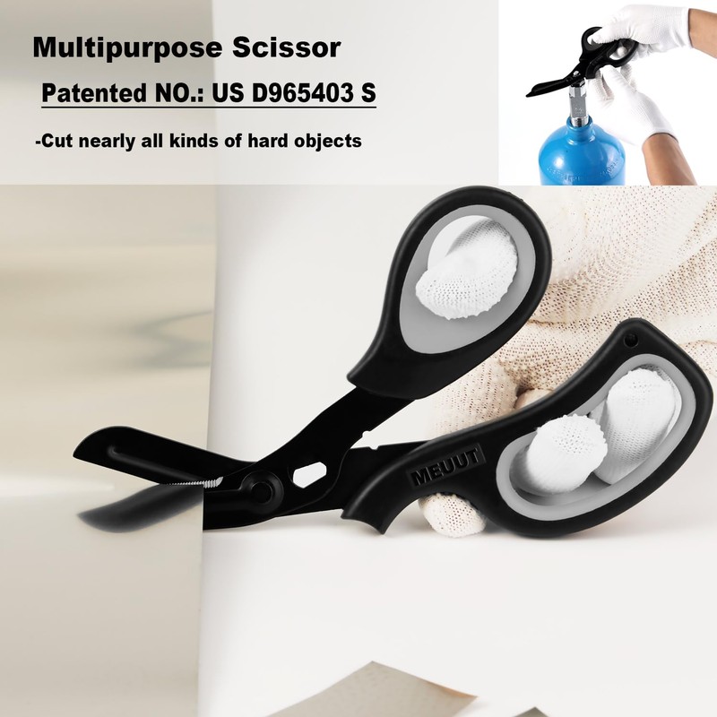 MEUUT 8 inches All Purpose Scissors Multipurpose Heavy Duty Shears,