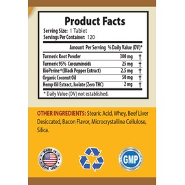 cat Skin Health - Turmeric with Coconut and Hemp Oil for Dogs and Cats - Natural Treats - Anxiety Relief - Joint Health - Coconut Oil for Cats Fleas - 240 Treats (2 Bottles)