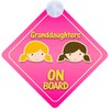 Children on Board Car Sign - Granddaughters Design with Strong