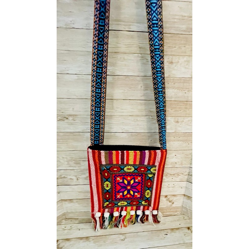 Unbranded Mexican Embroidered Messenger Crossbody Shoulder Bag Bolsa Artesanal Mexicana