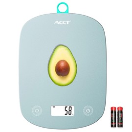 ACCT Digital Food Scale 11lb/0.1oz, Digital Kitchen Scale Weight in Grams & Oz, Cook Scale for Baking and Meal Prep, 6 Units with Tare Function, LCD Display (Green)