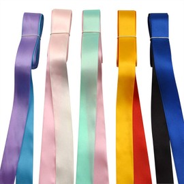 FEPITO 10 Pack 4m X 25mm Satin Ribbon Bundle Assorted Ribbon for Crafts Gift Wrapping Floristry Wedding Party Decoration