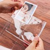 XiowDow 12pcs A5 Binder Pockets Clear PVC Card Holder Top