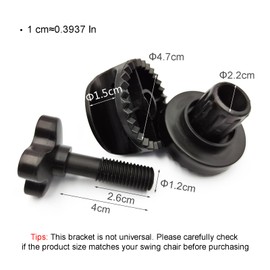 Timyrimy Garden Swing Plastic Fittings (Type 1) to Attach Canopy Frame to Swing Frame(1PCS/CTN)