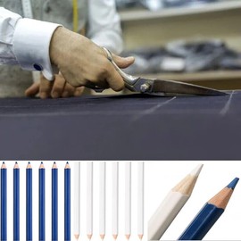 LALOCAPEYO 12 Pcs Markers Water-Soluble Pencils Tailoring White Dot Strokes Clothing Pens Cutting Free Chalk Fabric Markings Diy Tools Woodworking Sewing, Quilting, Sewing Marking And Scribing