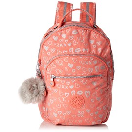 Kipling SEOUL GO S Children's Backpack, 35 cm, 14 liters, Multicolour (Hearty Pink Met)