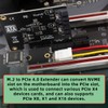 CY PCBA M.2 NGFF NVMe M-Key Extender to PCI-E X1