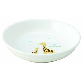 NIKKO accototo Children's Tableware, 5.1 inches (13 cm) Deep Plate, Giraffe