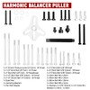 Harmonic Balancer Puller 46pcs Steering Wheel Puller Flywheel Remover Crankshaft