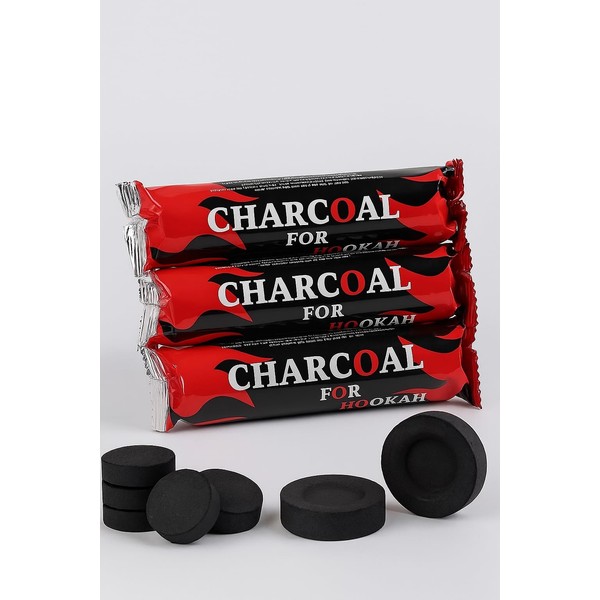 Charcoal Quick Lighting Coal 3 Rolls 30 Discs Tablet Charcoal