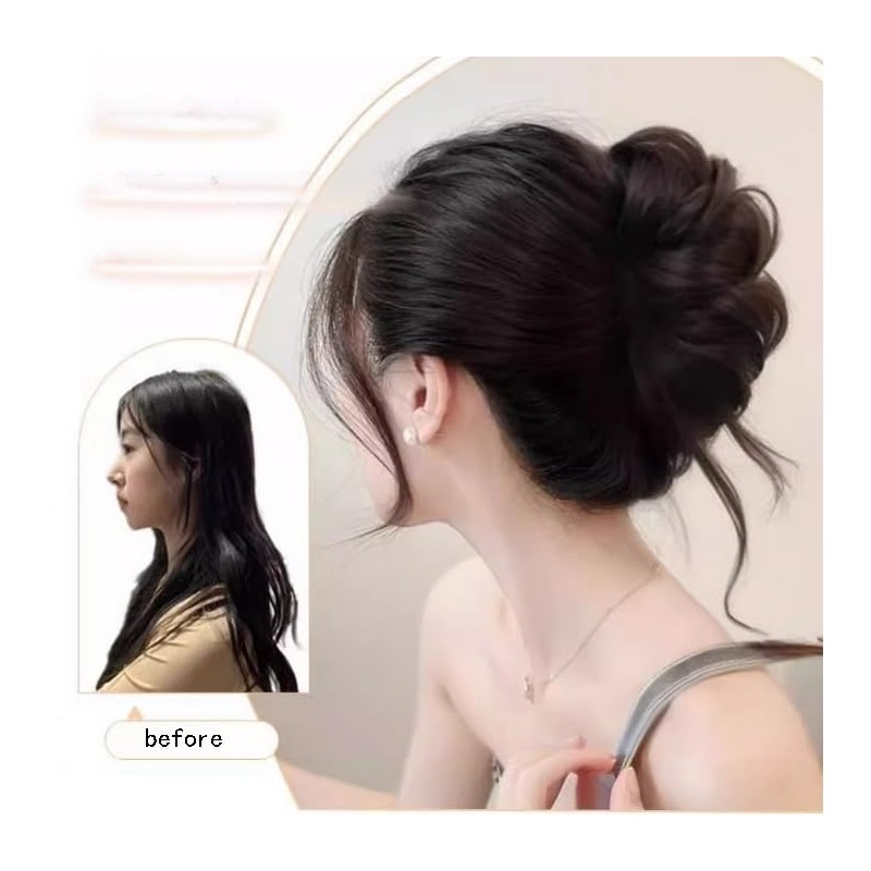HairPieces for Women Detachable Claw Clip Synthetic Hairpieces for Tendrils
